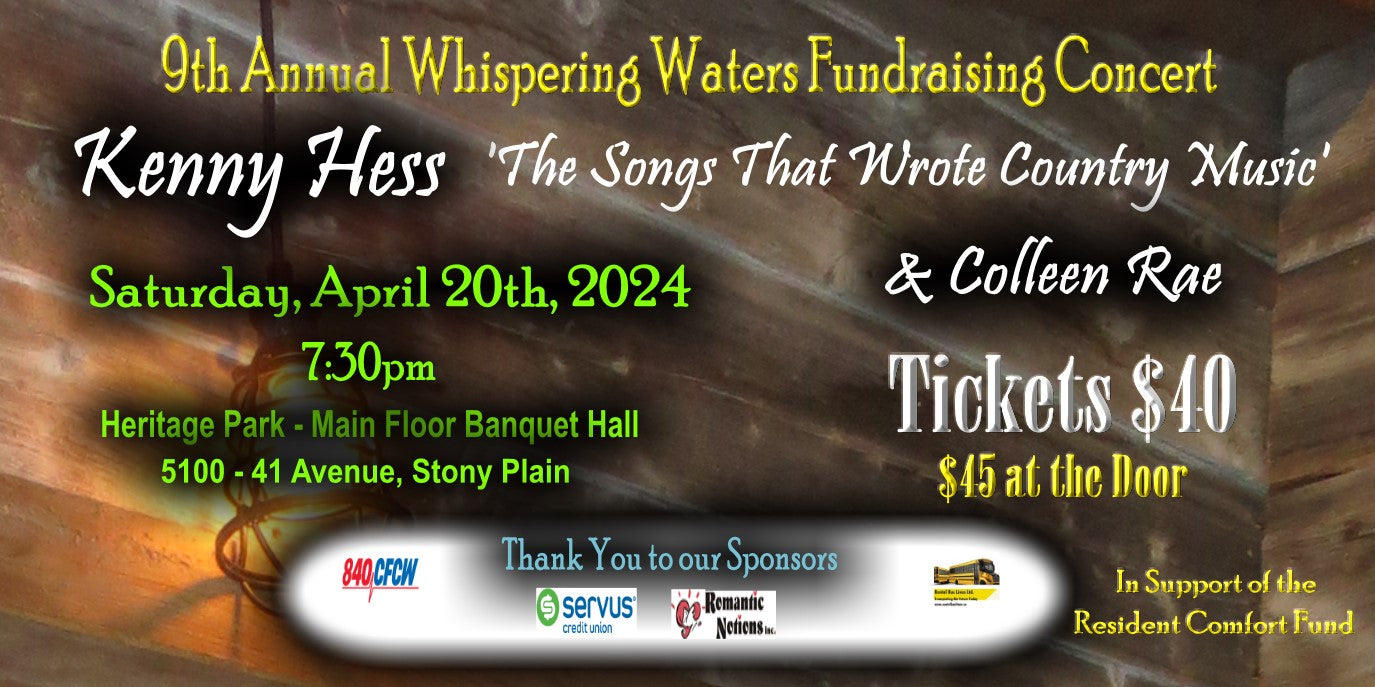 9th Annual Whisper Waters Fundraising Concert